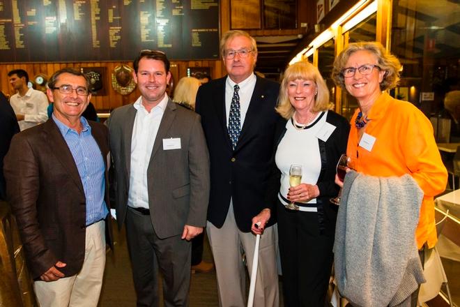 Don Bonnitcha, Dan Belcher, MC David Kellet and wife Kendi, Jenny Bonnitcha at book launch ©  Andrea Francolini Photography http://www.afrancolini.com/